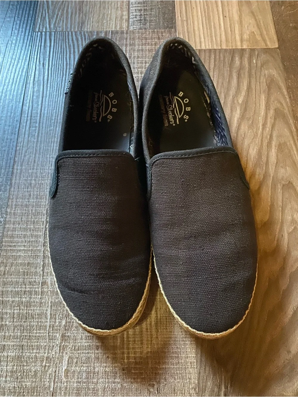 BOBS from Skechers Women's Black Slip-On Espadrilles